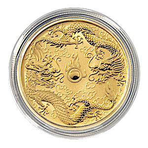 2020 1 oz Australian Gold Double Dragon Coin (Pre-Owned in Good Condition) 2020 1 oz Australian Gold Double Dragon Coin (Pre-Owned in Good Condition)