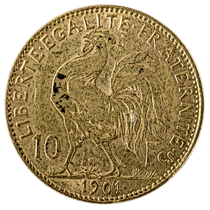 10 Franc French Gold Bullion Coin (Various Years)