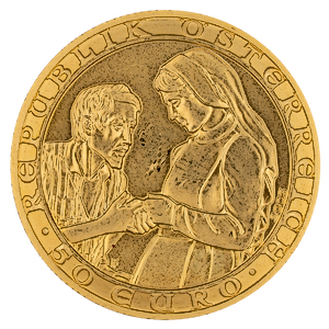 2003 10 Gram Austrian Gold 2000 years of Christianity - Charity Coin