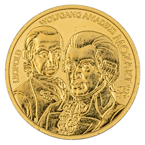 2006 10 Gram Austrian Gold Great Composer Mozart Coin