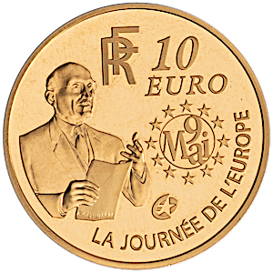 2006 7.77 Gram Gold French Gold 120th Anniversary of the Birth of Robert Schuman Coin