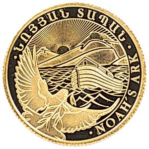 2022 1 Gram Armenia Gold Noah's Ark Bullion Coin (Pre-Owned in Good Condition)