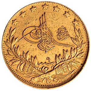 6.60 Gram Gold Turkish Gold 100 Kurush Coin (Various Years)