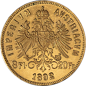 5.806 Gram Gold Austrian Gold 20 Franc Coin (Various Years)