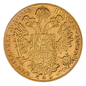 1915 13.77 Gram Gold Austrian 4 Ducat Gold Coin - Restrike