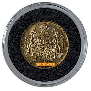 5.806 Gram Gold Belgian Gold 20 Franc Coin (Various Years)