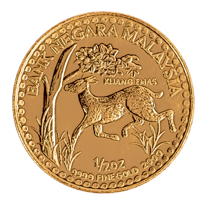 2000 1/2 oz Malaysian Kijang Emas Gold Bullion Coin