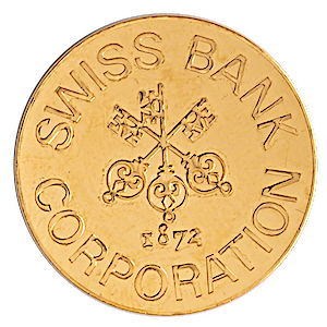 1/2 oz Swiss Bank Corporation Gold Bullion Round
