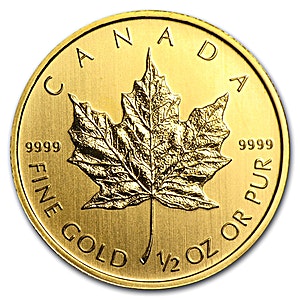 Canadian Gold Maple - Various years - 1/2 oz Canadian Gold Maple - Various years - 1/2 oz