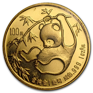 1985 1 oz Chinese Gold Panda Bullion Coin - Graded MS 65 by NGC