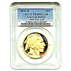 2010 1 oz American Gold Buffalo Proof Bullion Coin - Graded PR 69 by PCGS