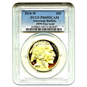 2010 1 oz American Gold Buffalo Proof Bullion Coin - Graded PR 69 by PCGS