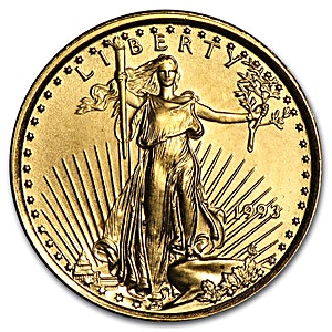1993 1/10 oz American Gold Eagle Bullion Coin