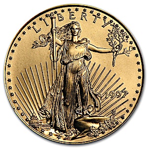 1997 1/2 oz American Gold Eagle Bullion Coin
