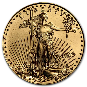 1997 1/2 oz American Gold Eagle Bullion Coin