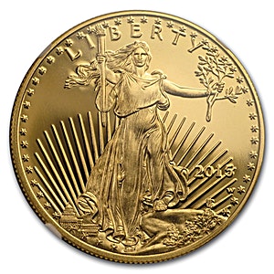 2015 1 oz American Gold Eagle Proof Bullion Coin - Graded PF 69 by NGC - First Day of Issue