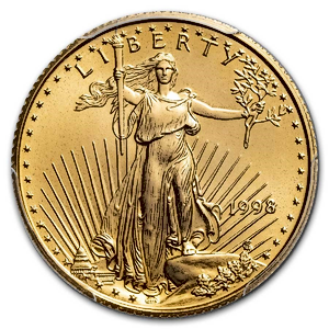 1998 1/4 oz American Gold Eagle Bullion Coin - Graded MS 69 by PCGS