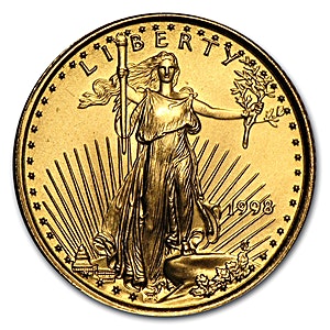 1998 1/10 oz American Gold Eagle Bullion Coin