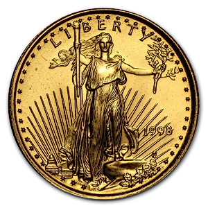 1998 1/10 oz American Gold Eagle Bullion Coin