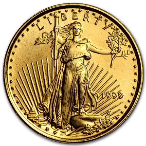 1999 1/10 oz American Gold Eagle Bullion Coin