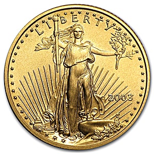 2003 1/4 oz American Gold Eagle Bullion Coin