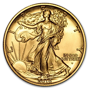 2016 1/2 oz American Gold Walking Liberty Half Dollar Centennial Coin (Pre-Owned in Good Condition)
