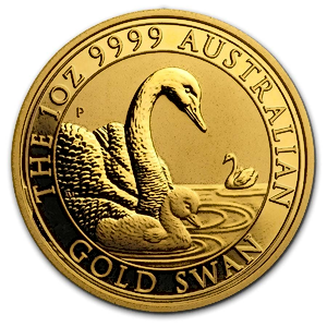 2019 1 oz Australian Gold Swan Bullion Coin (Pre-Owned in Good Condition)