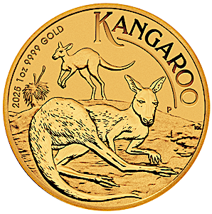 2025 1 oz Australian Gold Kangaroo Nugget Bullion Coin