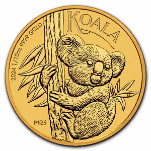 1/10 oz Australian Gold Koala Bullion Coin (Various Years)