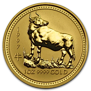 1997 1 oz Australian Lunar Series 