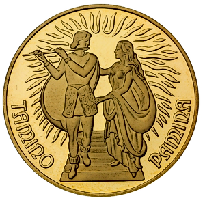 1991 1/2 oz Austrian Gold Mozart Proof Coin