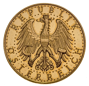 1931 21.17 Gram Gold Austrian 100 Schilling Gold Coin