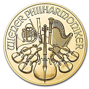 2022 1 oz Austrian Gold Philharmonic Bullion Coin