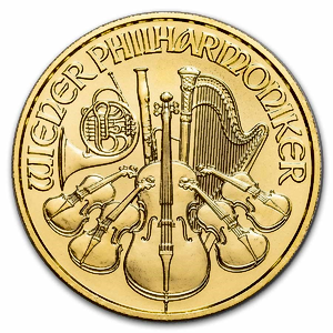 2008 1/2 oz Austrian Gold Philharmonic Bullion Coin