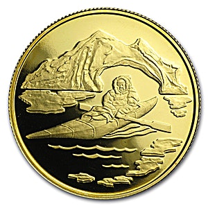 1980 1/2 oz Canada Arctic Territories Proof Gold Coin