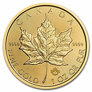 2022 1 oz Canadian Gold Maple Leaf Bullion Coin