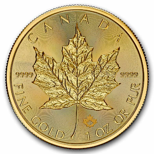 2026 1 oz Canadian Gold Maple Leaf Bullion Coin (BU)