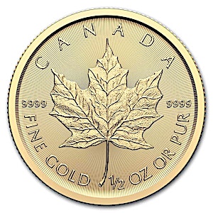 2025 1/2 oz Canadian Gold Maple Leaf Bullion Coin