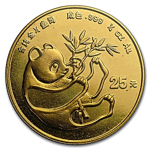 1984 1/4 oz Chinese Gold Panda Bullion Coin