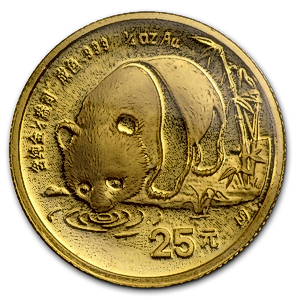 1987 1/4 oz Chinese Gold Panda Bullion Coin