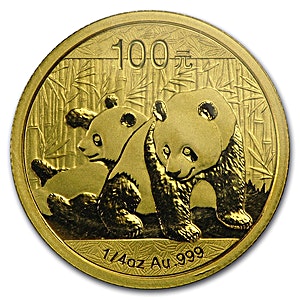 2010 1/4 oz Chinese Gold Panda Bullion Coin