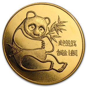1982 1 oz Chinese Gold Panda Bullion Coin