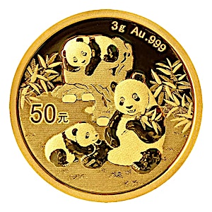 2025 3 Gram Chinese Gold Panda Bullion Coin