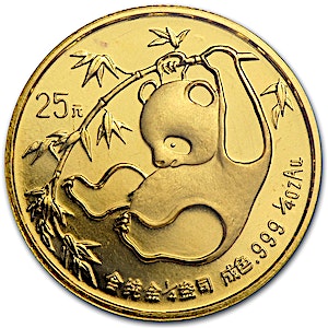 1985 1/4 oz Chinese Gold Panda Bullion Coin