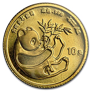 1984 1/10 oz Chinese Gold Panda Bullion Coin