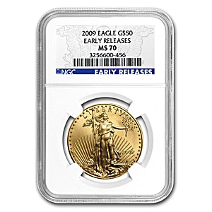2009 1 oz American Gold Eagle Bullion Coin - Early Release - Graded MS 70 by NGC
