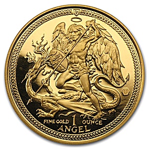 2014 1 oz Isle of Man Gold Angel Coin