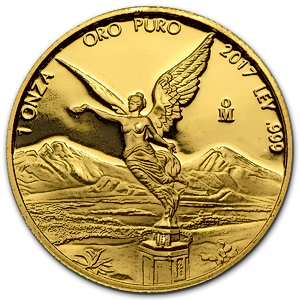 2017 1 oz Mexican Gold Libertad Proof Bullion Coin (Pre-Owned in Good Condition)