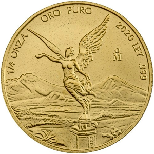 2020 1/4 oz Mexican Gold Libertad Bullion Coin