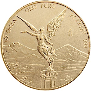 2022 1/2 oz Mexican Gold Libertad Bullion Coin